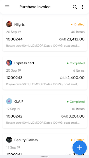Android application QSale-Inventory screenshort