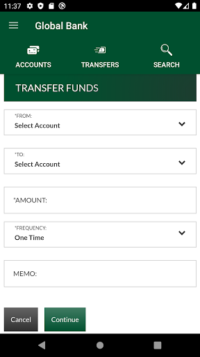 Android application First State Harvey Mobile Bank screenshort