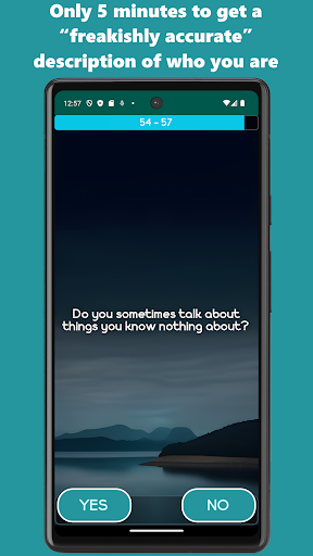 Personality test Screen 3