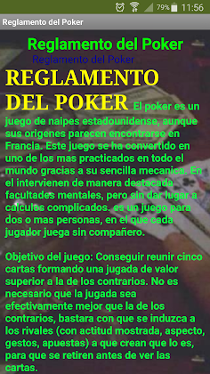 Reglamento del Poker - Screenshot 1