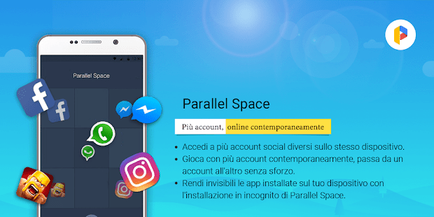Parallel Space -acct. multipli Screenshot