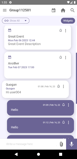 Emilon Groups Screen 3