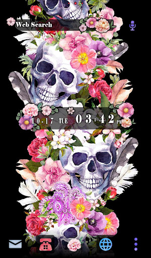 Android application Botanical Skulls Theme screenshort