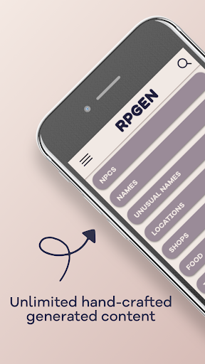 Android application RPGen screenshort