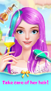 Long Hair Princess Salon Games 6.1.5093 APK + Mod (Free purchase) for Android