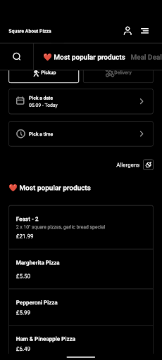 Square About Pizza Screen 3