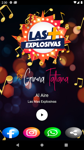 Android application Las Más Explosivas screenshort