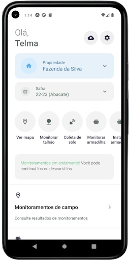 Android application GrowApp screenshort