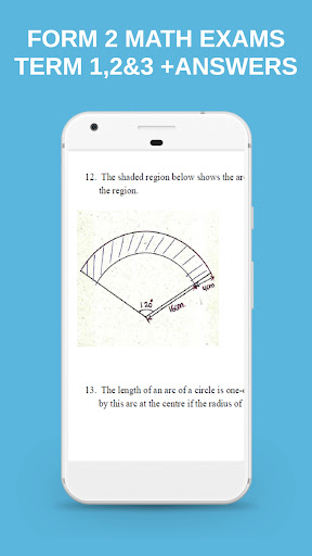 Android application Math Form 2 Exams + Answers screenshort