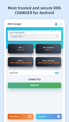 DNS Changer, IPv4 & IPv6 Screen 2