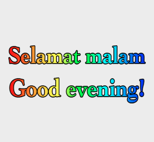 English Indonesian Rainbow Sti