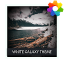 Weißes Galaxy-Design für Xperia
