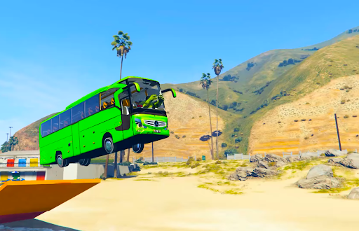Android application GT Bus Stunt - Ramp Car Games screenshort