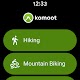 screenshot of komoot - hike, bike & run