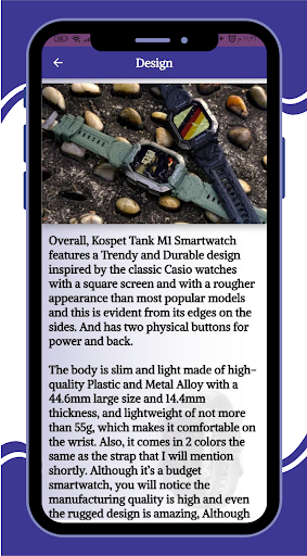 KOSPET TANK M1 watch Guide Screen 3