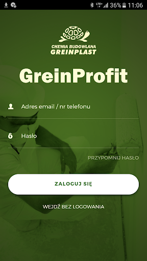 Android application Greinprofit screenshort