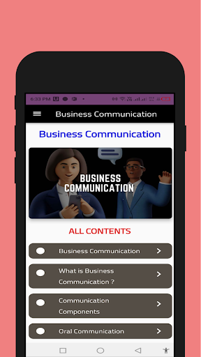 Android application Business Communication screenshort