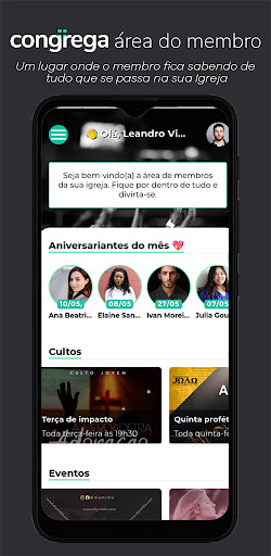 Congrega - Gestão para Igrejas Screen 3