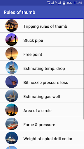 OilField Formulas Screen 3