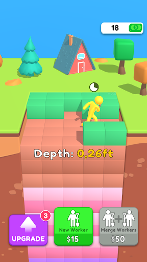 Android application Dig The Hole screenshort