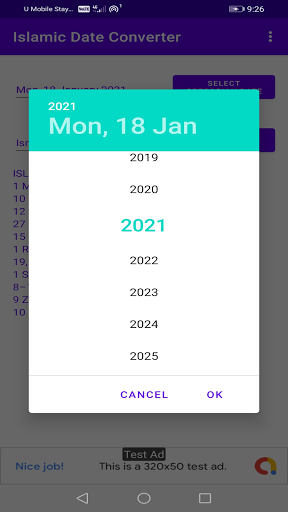 Aperçu de l'application