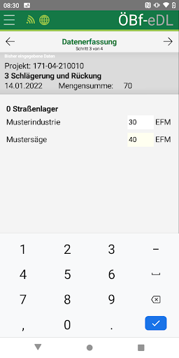 ÖBf eDL Screen 3