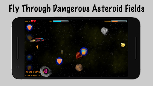 Android application ADsteroids (space adventure) screenshort