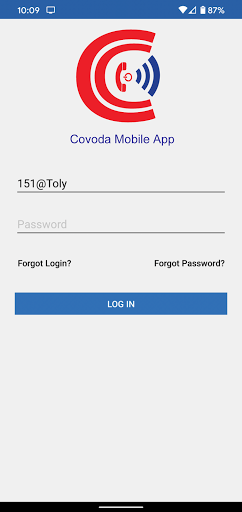 Android application Covoda Mobile App screenshort