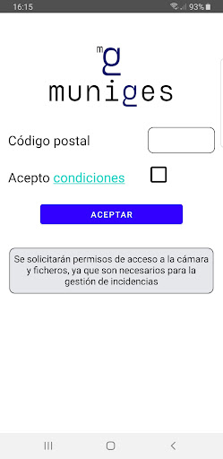 Android application Muniges screenshort