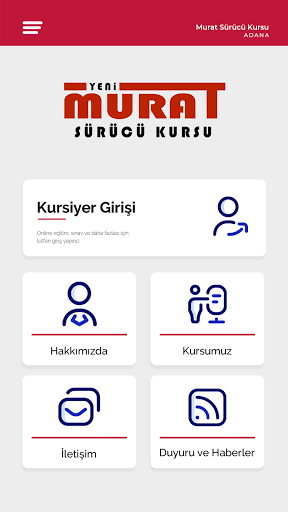 Android application Murat Sürücü Kursu screenshort