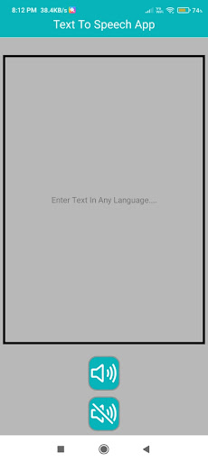 Android application Text To Speech Converter - TTS screenshort
