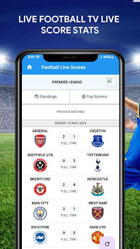 Live Football Score TV HD Screen 3