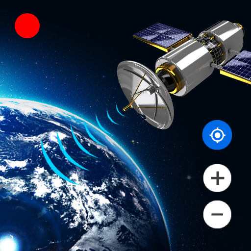 Visualização de satélite Mapa