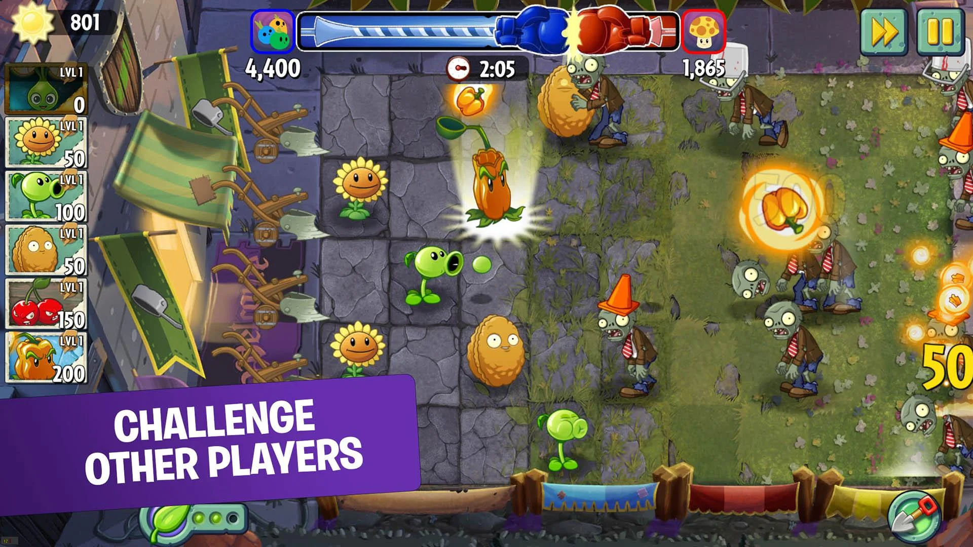 Plants vs. Zombies 2 Взлом – Алмазы, Деньги и Читы на Андроид и iOS