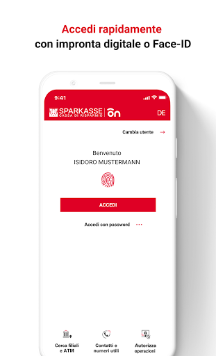 Android application Sparkasse ON screenshort