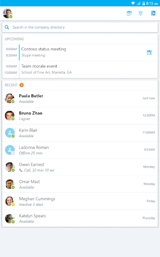 Skype for Business for Android  screenshots 9