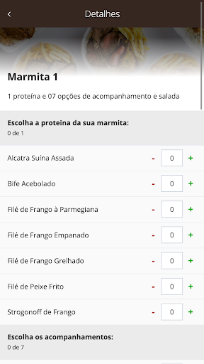 Paivass Refeições Screen 3
