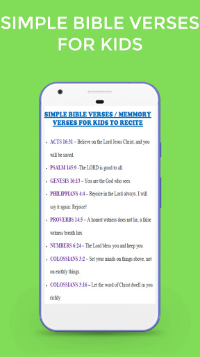 Android application Bible Verses 4 Kids +Fun Facts screenshort