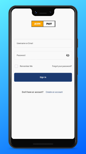 Android application AVMPay for Merchants screenshort