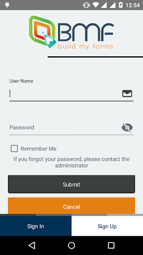 Android application Build My Forms screenshort