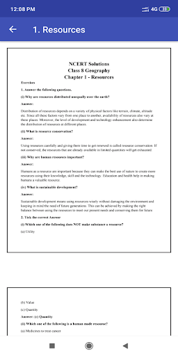 8 Geography NCERT Solutions Screen 3