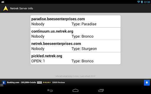 Netrek Server Info Screen 3