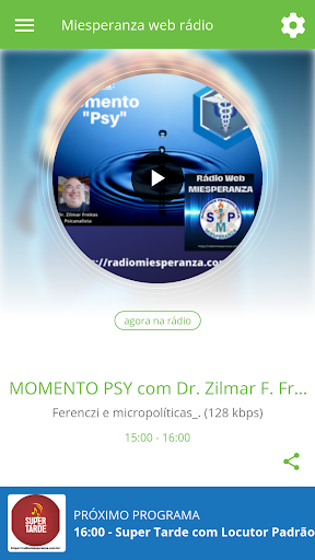 Android application Miesperanza web rádio screenshort