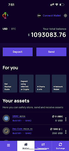 Android application PHI Network Multi-Chain Wallet screenshort