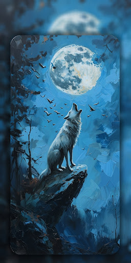 Android application Wolf Wallpaper in 4K HD screenshort