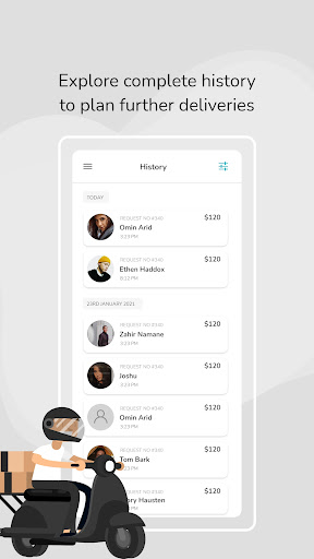 Screenshot of EatFirst for Drivers