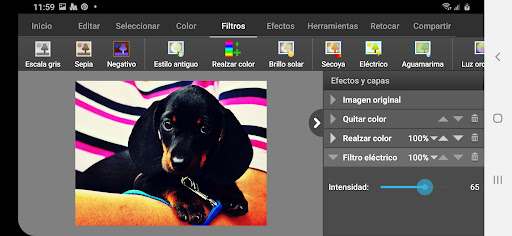 PhotoPad, Profesional Captura de Pantalla de la Aplicación Android 5