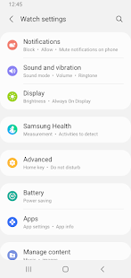 Galaxy Wearable (Samsung Gear) Screenshot