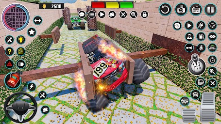 Monster Truck Maze Puzzle Game