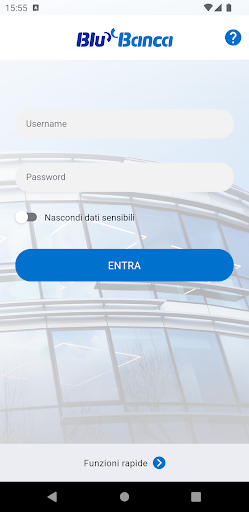 Android application Blu Banca Business screenshort
